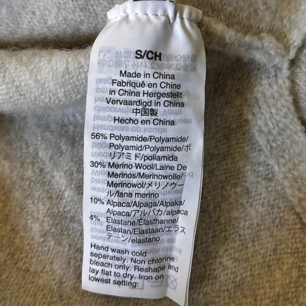 Madewell Donegal Jason Ex-Boyfriend Oversized V-neck Sweater Wool/Alpaca Blend - Picture 5 of 5